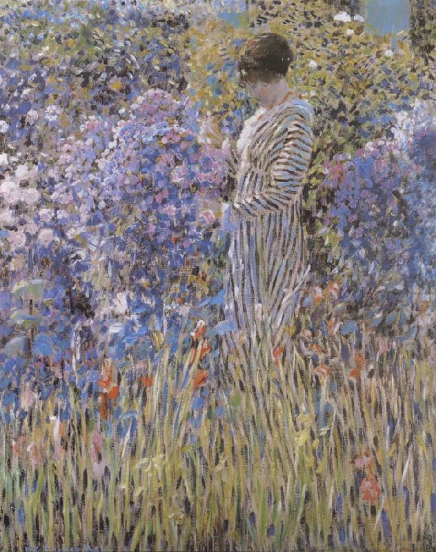 Lady in a Garden, Frieseke, Frederick Carl